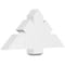Ekena Millwork Redmond Architectural Grade PVC Gable Bracket, 36"W x 16 1/2"H x 4"D x 6"F, 11/12 Pitch GBP036X17X0406RED00 - alternate 1